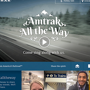 Amtrak Christmas  Microsite