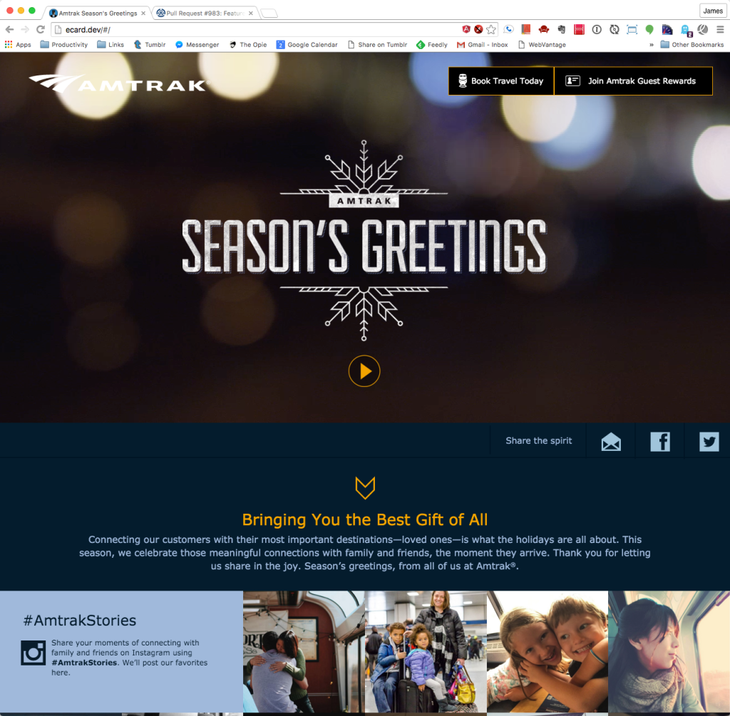 Amtrak Seasons Greetings
